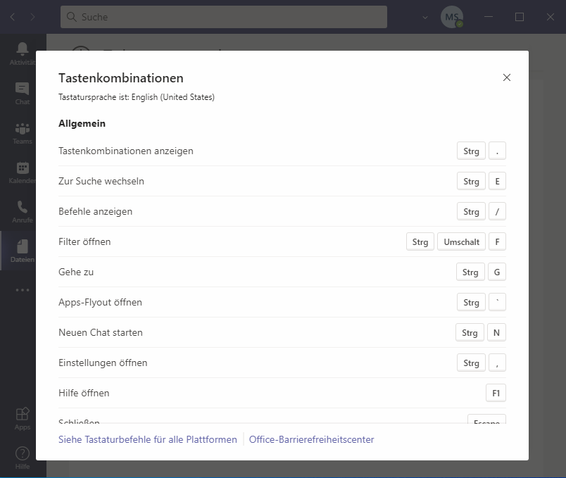 teams_tastenkombinationen teams tastenkombinationen übersicht